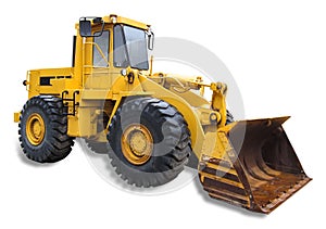 Front end loader, isolated