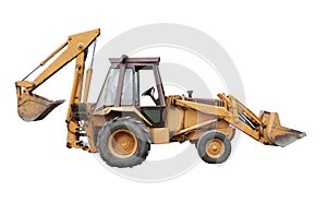 Front end loader isolated on white