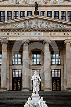 The front entrance of Konzerthaus Berlin in Germany