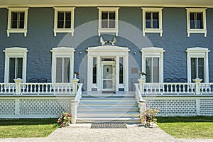 Front entrance of the Manoir Papineau National Historic Site of Canada photo