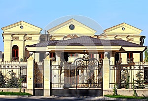 Front entrance to the large house