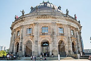 The front facade of the Bode Museum in Berlin