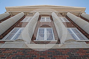 Front facade of the First Baptist Church of Cisco, Texas