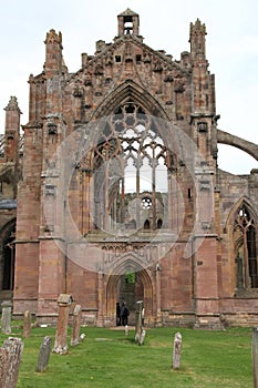 Front Facade of Melrose Abbey