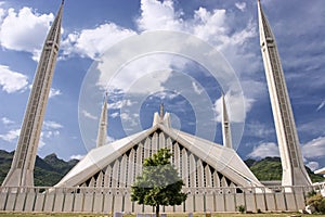 Front of Faisal Mosque