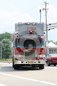 Front of fire engine