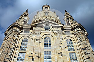 Front of Frauenkircke in Dresden, Germany