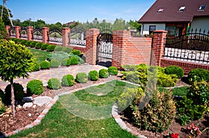 Front garden of house