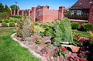 Front garden of house