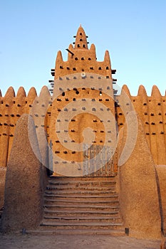 Front gate and minaret on Djenne mosque