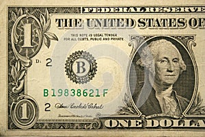 Front Half one dollar bill