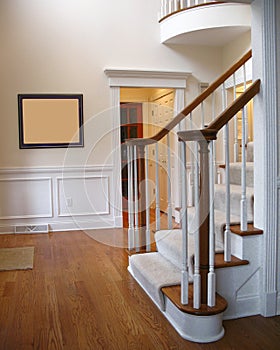 Front hall stairs