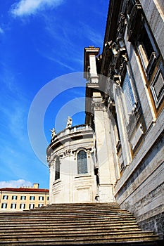 Front of the historical Basilica Papale di Santa Maria Maggiore church in Rome