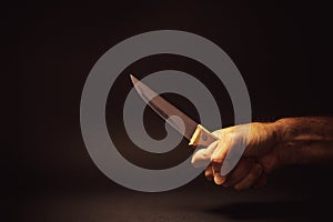 In Front of a Knife