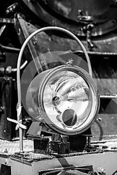 Front lamp of a train.