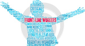 Front Line Workers Word Cloud