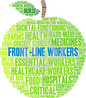 Front Line Workers Word Cloud
