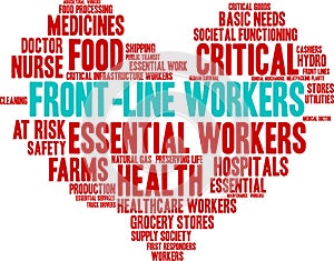 Front Line Workers Word Cloud