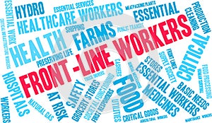 Front Line Workers Word Cloud