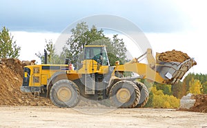 Front loader in action