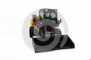 Front loader. Isolated on white