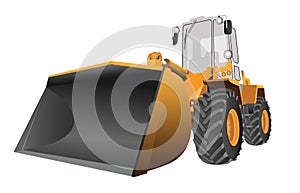 Front loader vector