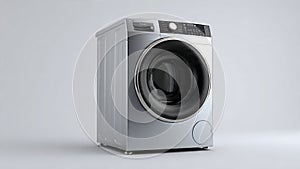 Cloths Washing Machine on clean white background