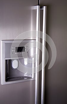 Front of modern refrigerator