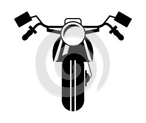 front motorcycle silhouette
