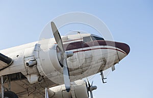 Front of old aircraft