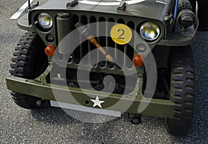 Front of an old Jeep