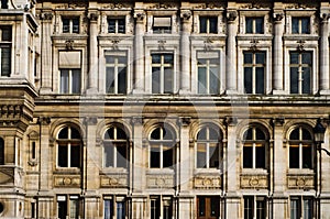 Front of an old Paris building