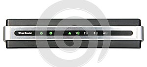 Front panel of network wired router