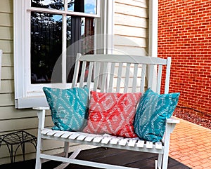 Front Porch Rocker and Pillows