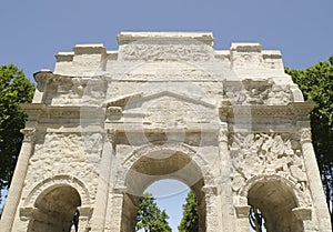 Front of roman arch of triumph