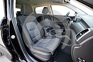 Front seats of a modern passenger car