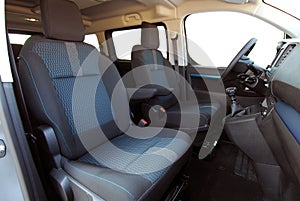 Front seats of a modern passenger van