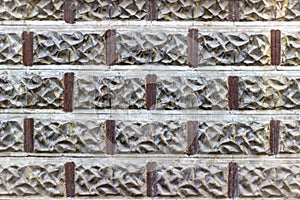 Front shoot masonry beautiful stone wall texture.