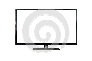 De televisión pantalla en blanco 