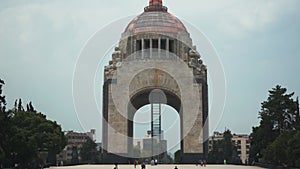 Front Side of the Monument to the Revolution and the Repiblic Square