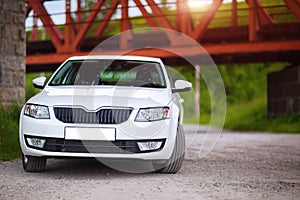 Front-side view of a car