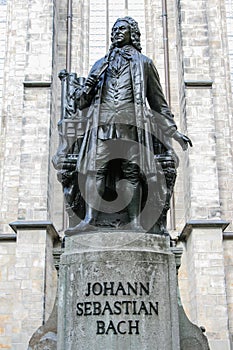 Johann Sebastian Bach Statue in Leipzig, Germany