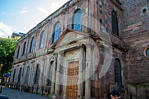 The Front of St. Annes Church in Manchester