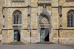 Front of the St. Paulus Dom in the historical center of Munster