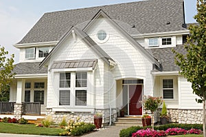 Beautiful New Country Home House Yellow Exterior