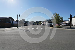 Front Street and Wood Street in Whitehorse, Canada