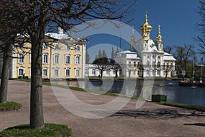 Front of the Summer Palace in St Pertersburg