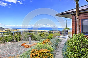 Front terrace of Aurora Lodge. Waipu, NZ