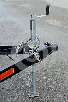 Front of a Trailer Hitch