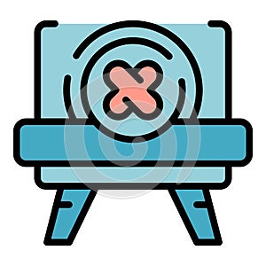 Front train icon vector flat